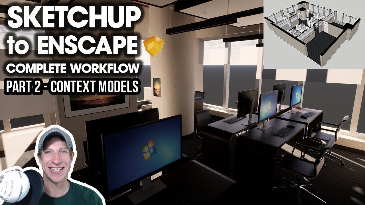 Sketchup To Enscape Complete Workflow Part Adding Context Models