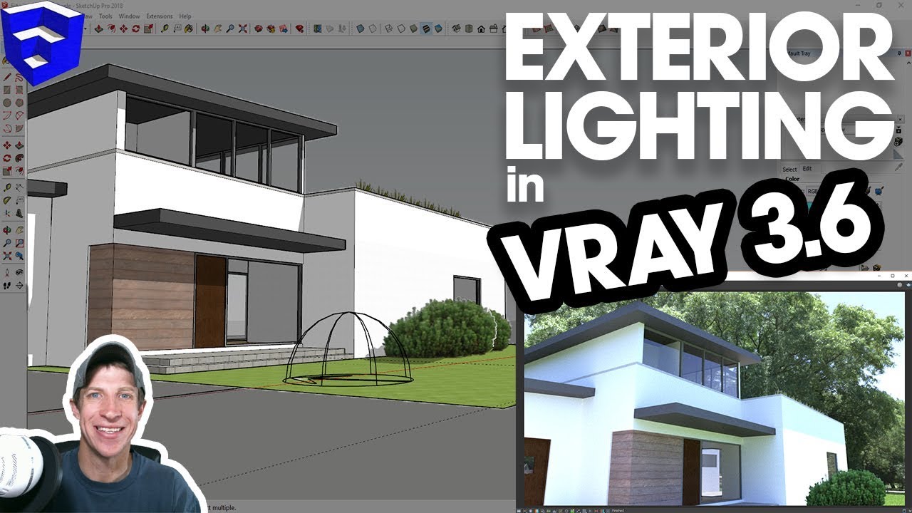 vray sketchup exterior lighting tutorial