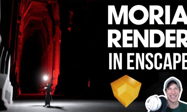 MORIA Rendering in Enscape from SketchUp – Creating Renderings from Dark Models